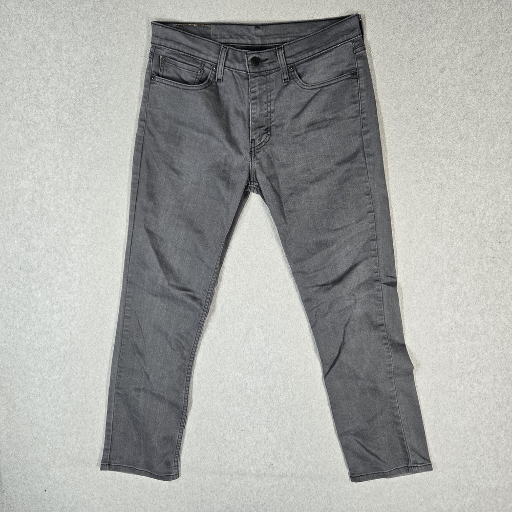 Levi's 511 Men Jeans 32X30 Gray Denim Slim Fit Skinny Mid Rise 28" Inseam Casual